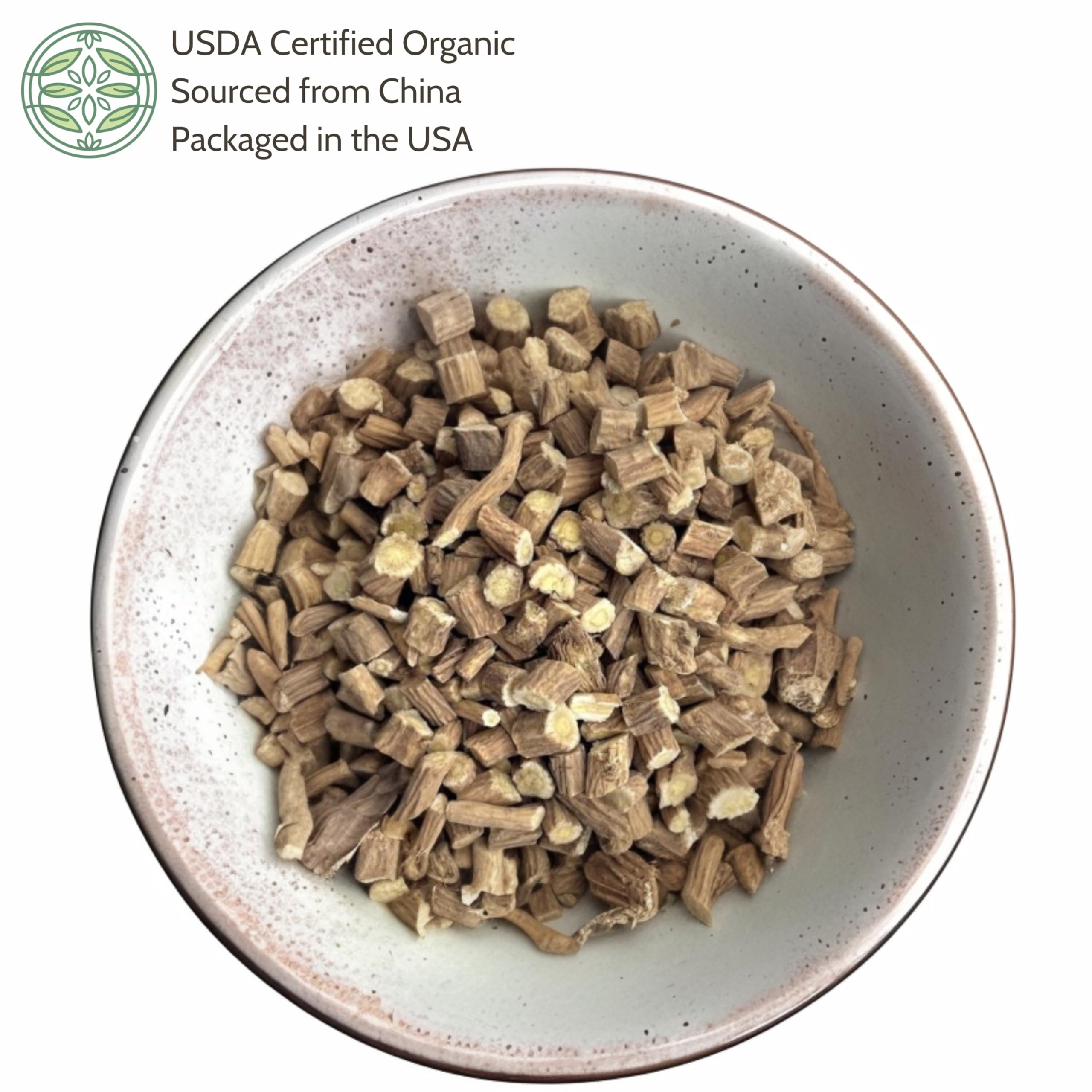 Elanen Naturals Organic Astragalus Root dried root close-up