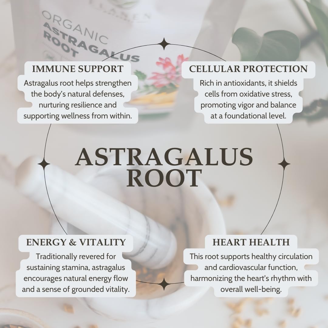 Elanen Naturals Organic Astragalus Root side view packaging