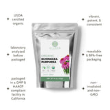 Elanen Naturals Organic Echinacea Purpurea Herb close-up