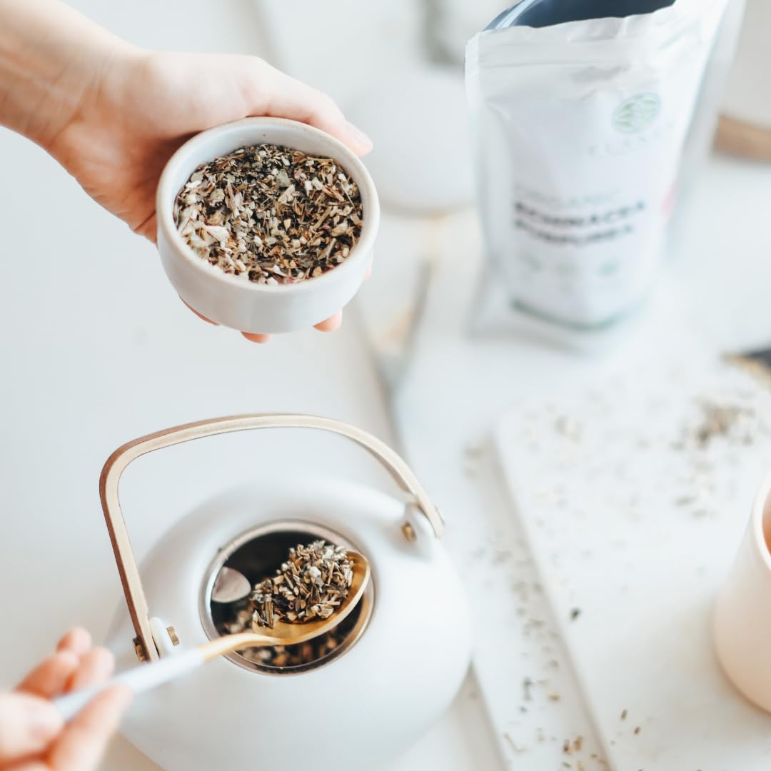 Elanen Naturals Organic Echinacea Purpurea Herb with tea cup