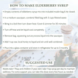 Elanen Naturals Organic Elderberry Syrup preparation process