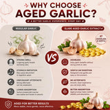 ELARE Aged Garlic Extract Softgels back view showing ingredients