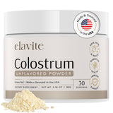 Elavite Bovine Colostrum Powder 141g front view packaging