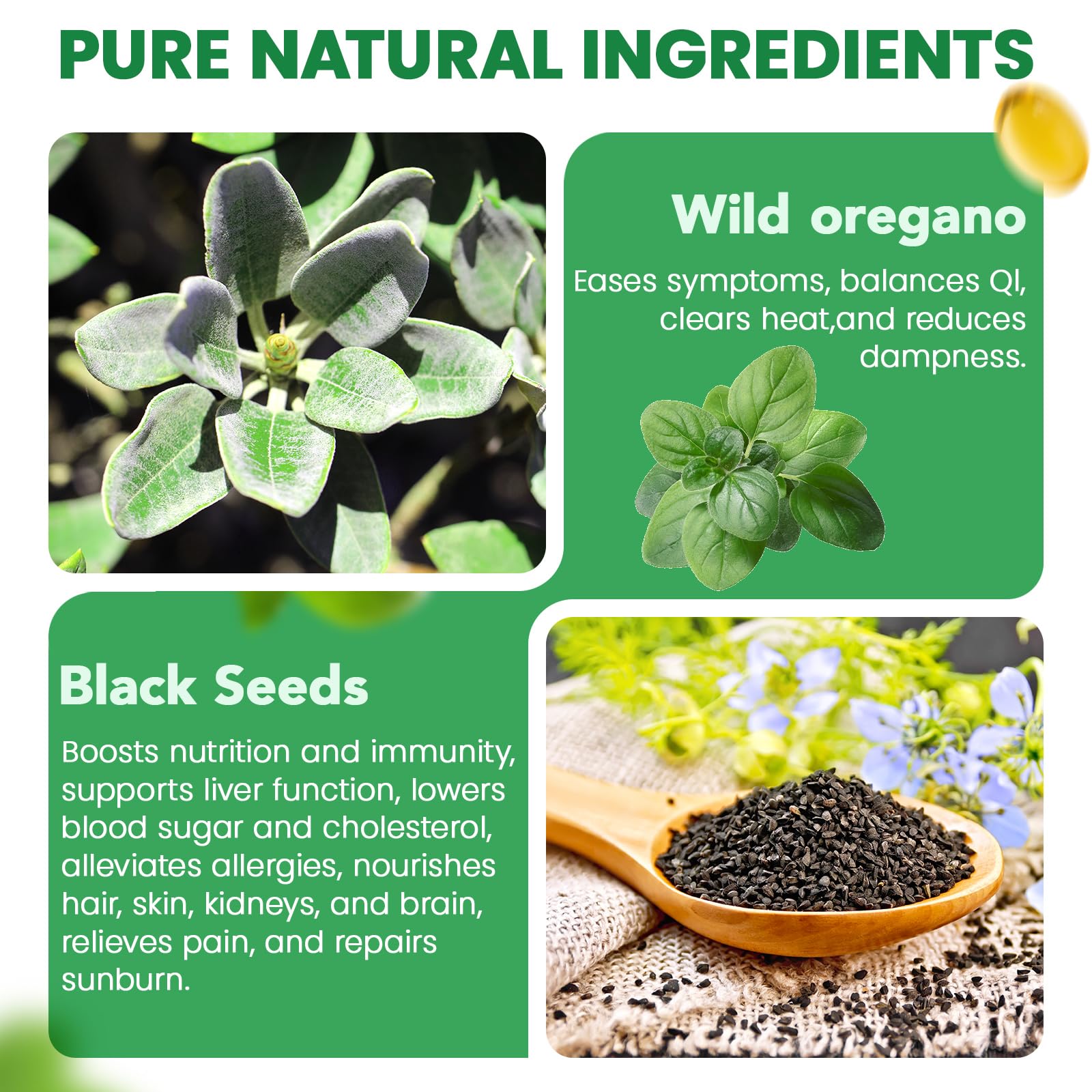 ELBBUB Oregano Oil with Black Seed Oil packaging side view