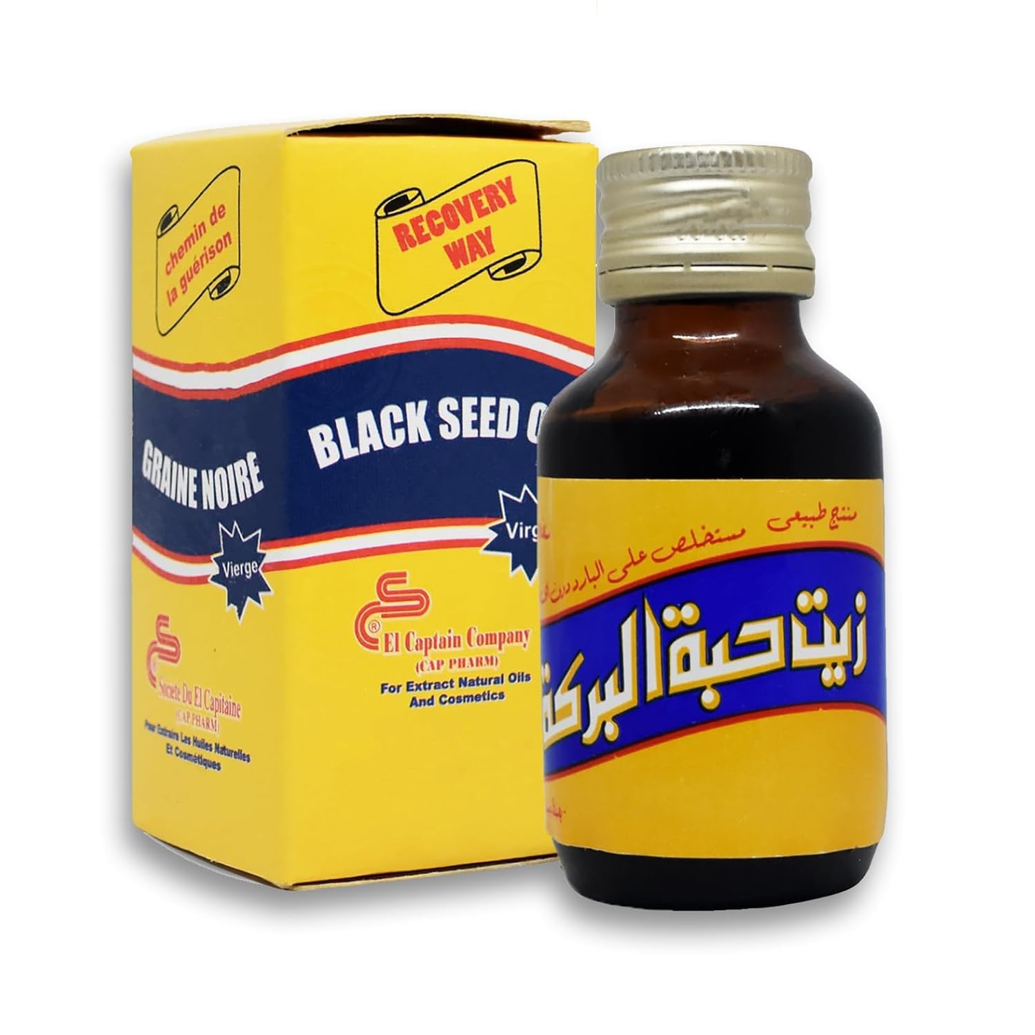 Elcaptain Black Seed Oil 240ml front view with label