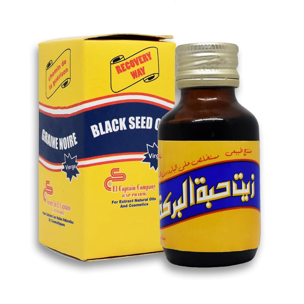 Elcaptain Black Seed Oil 240ml front view with label