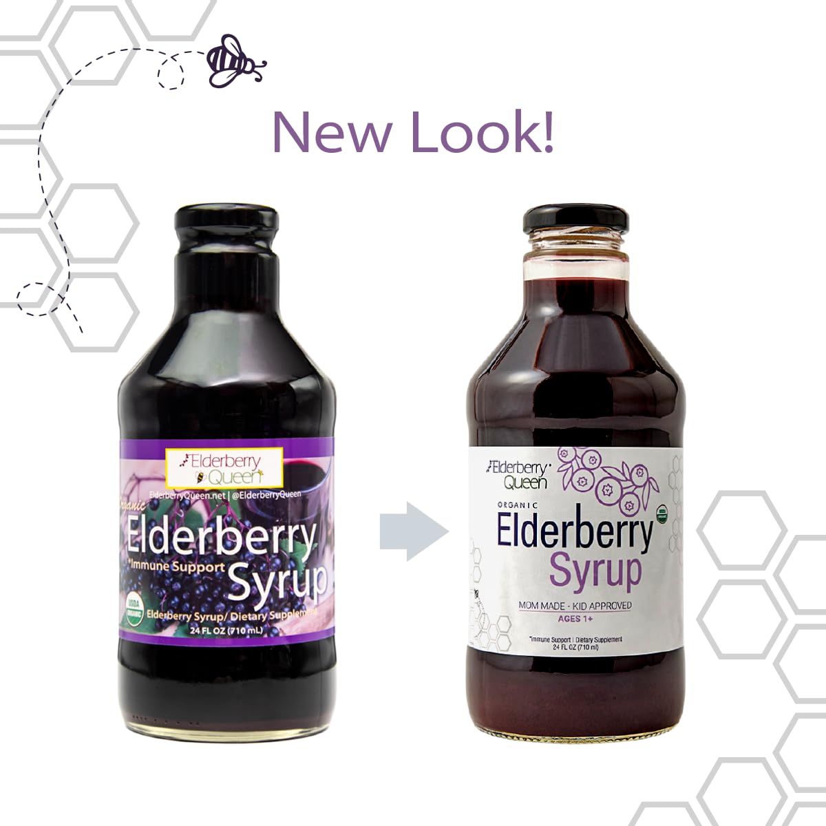 Elderberry Queen Elderberry Syrup 1352g back view