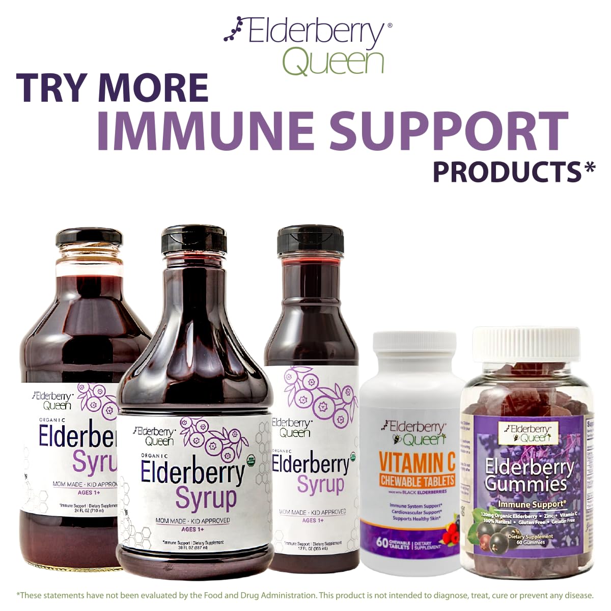 Elderberry Queen Elderberry Syrup 1352g packaging