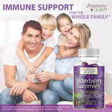 Elderberry Queen Gummies lifestyle image with family