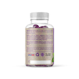 Elderberry Queen Gummies non-GMO and gluten-free label