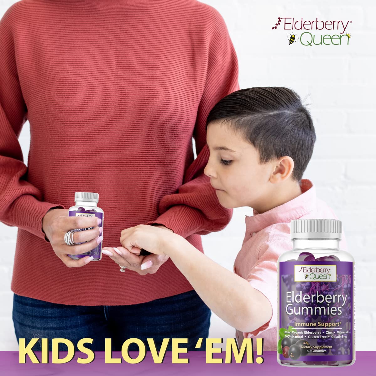 Elderberry Queen Gummies with elderberry and vitamin C