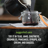 Elderberry tea made from Frontier Co-op Dried Elderberries
