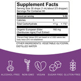 Elderlane Elderberry Drops label close-up