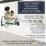 Elderwise Organics Elderberry Syrup Kit brewing process on stove