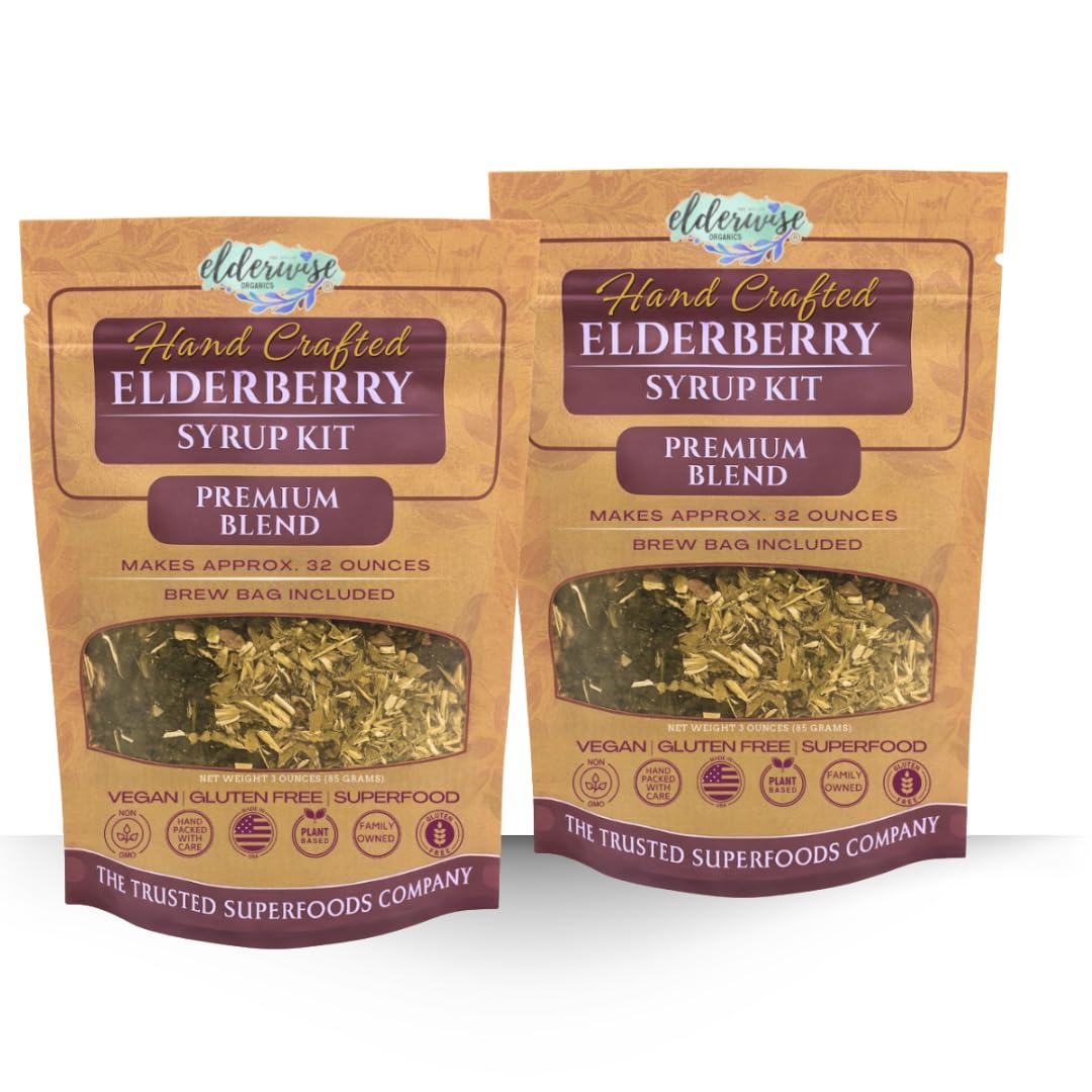 Elderwise Organics Elderberry Syrup Kit packaging front view