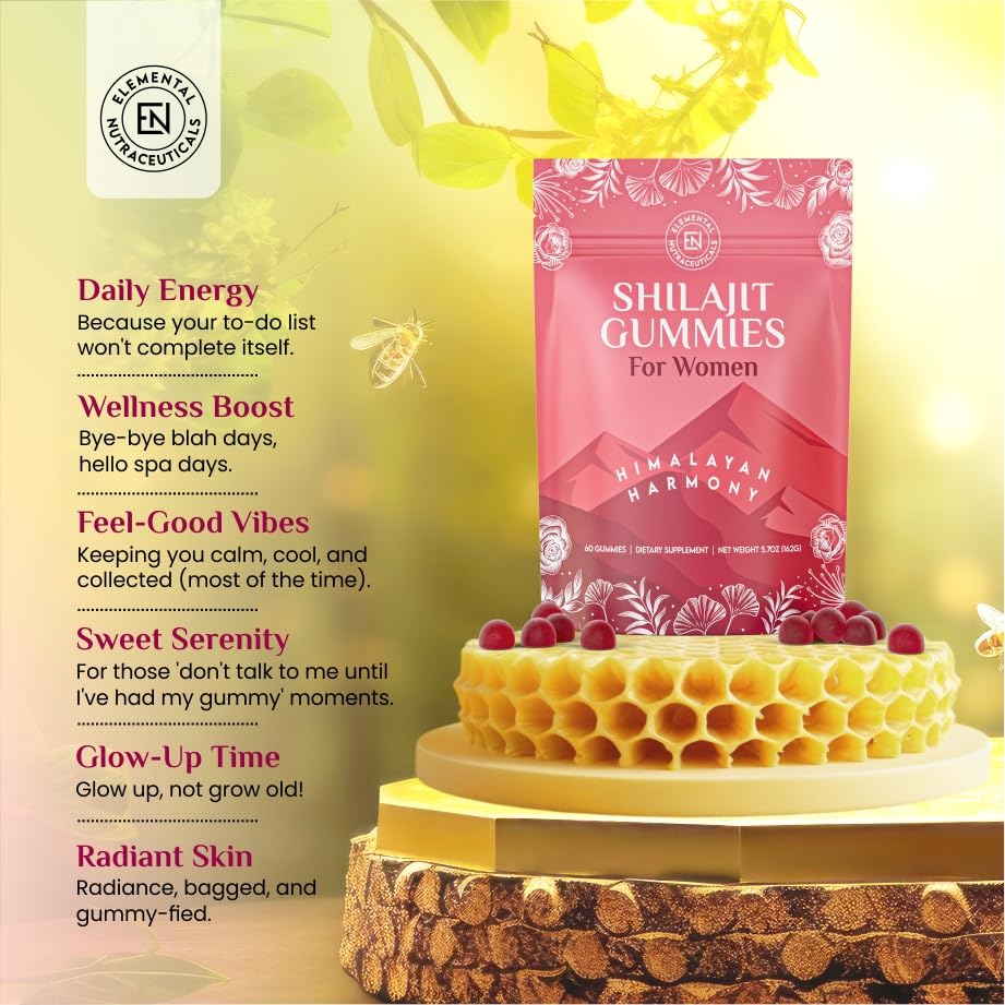 Elemental Nutraceuticals Shilajit Gummies opened packaging