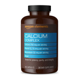 Elements Calcium Complex 750mg vegan capsules front view
