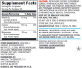 Elements Calcium Complex 750mg vegan capsules side view