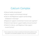 Elements Calcium Complex 750mg vegan capsules with ingredients list