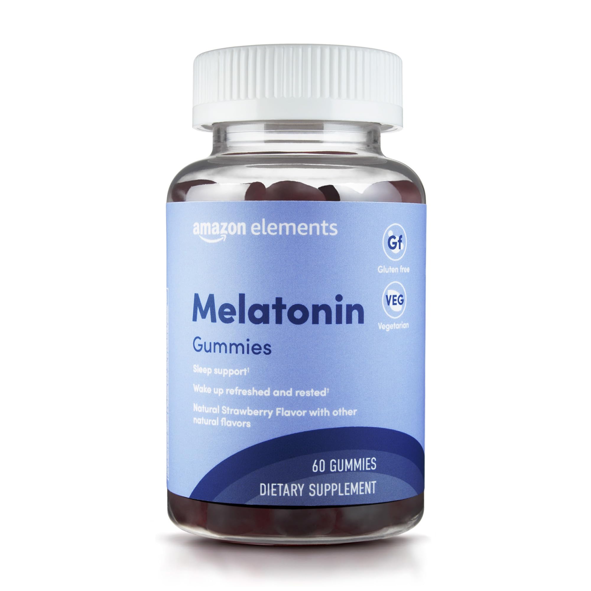 Elements Melatonin Gummies 10mg Strawberry front view