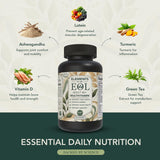 Elements of Life Multivitamins for Adults 150g on a wooden table