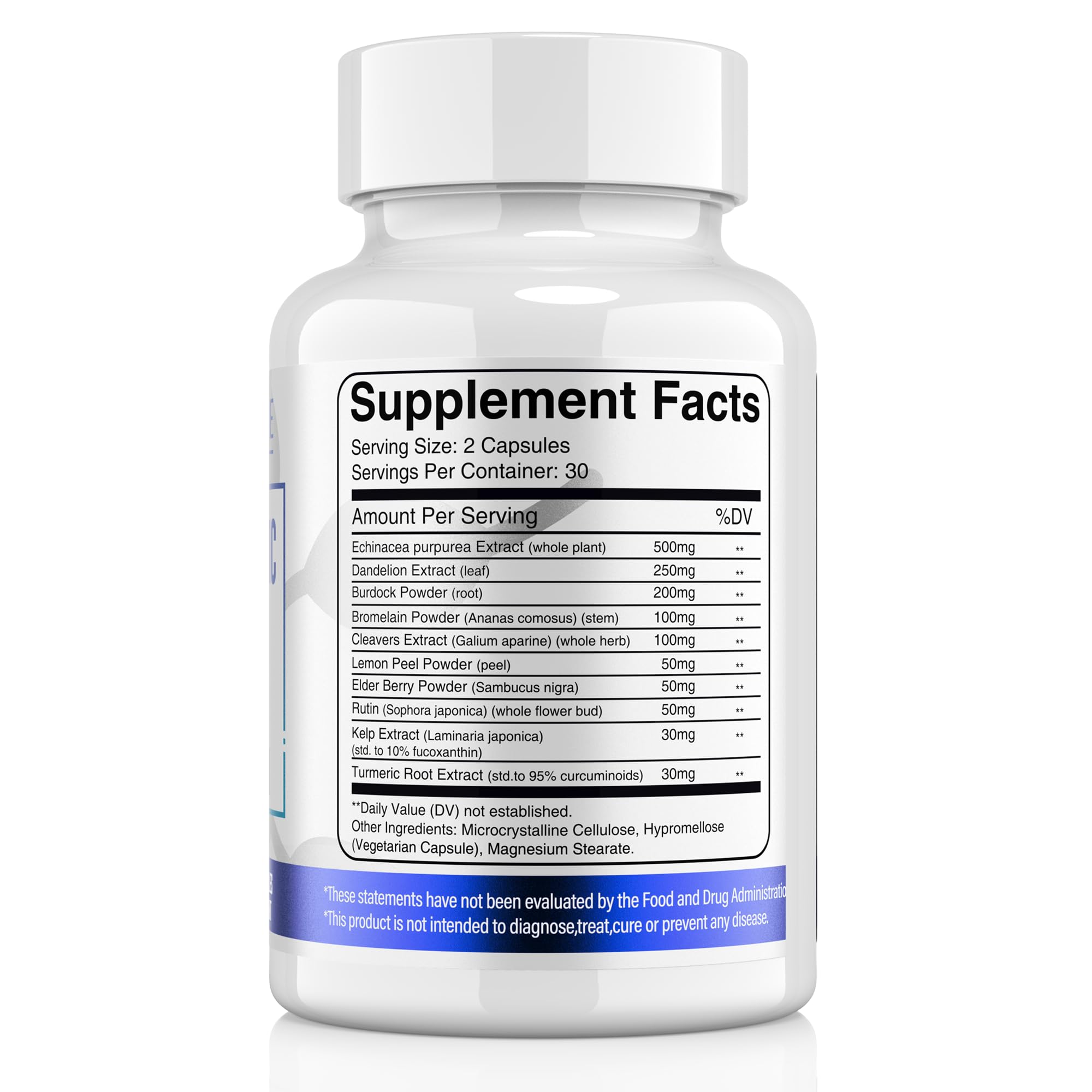 ELERULE Echinacea Lymphatic Support Capsules packaging details