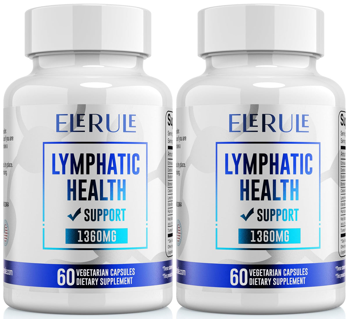ELERULE Echinacea Lymphatic Support Supplement front view