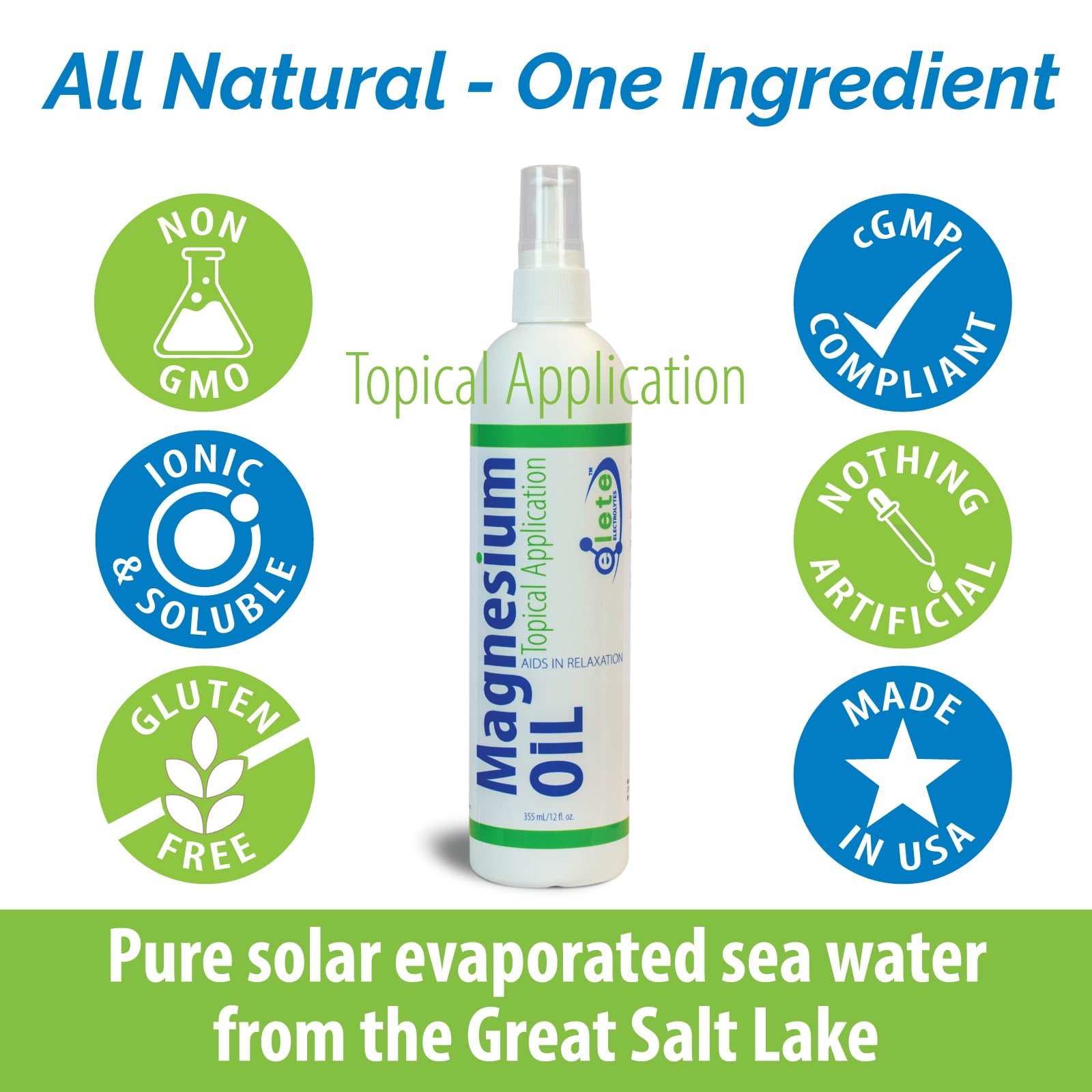 Elete Citrilyte Add-in Magnesium Spray 12oz packaging details