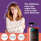 Eleva Nutrition Beet Root Gummies 1500mg side view with berry flavour