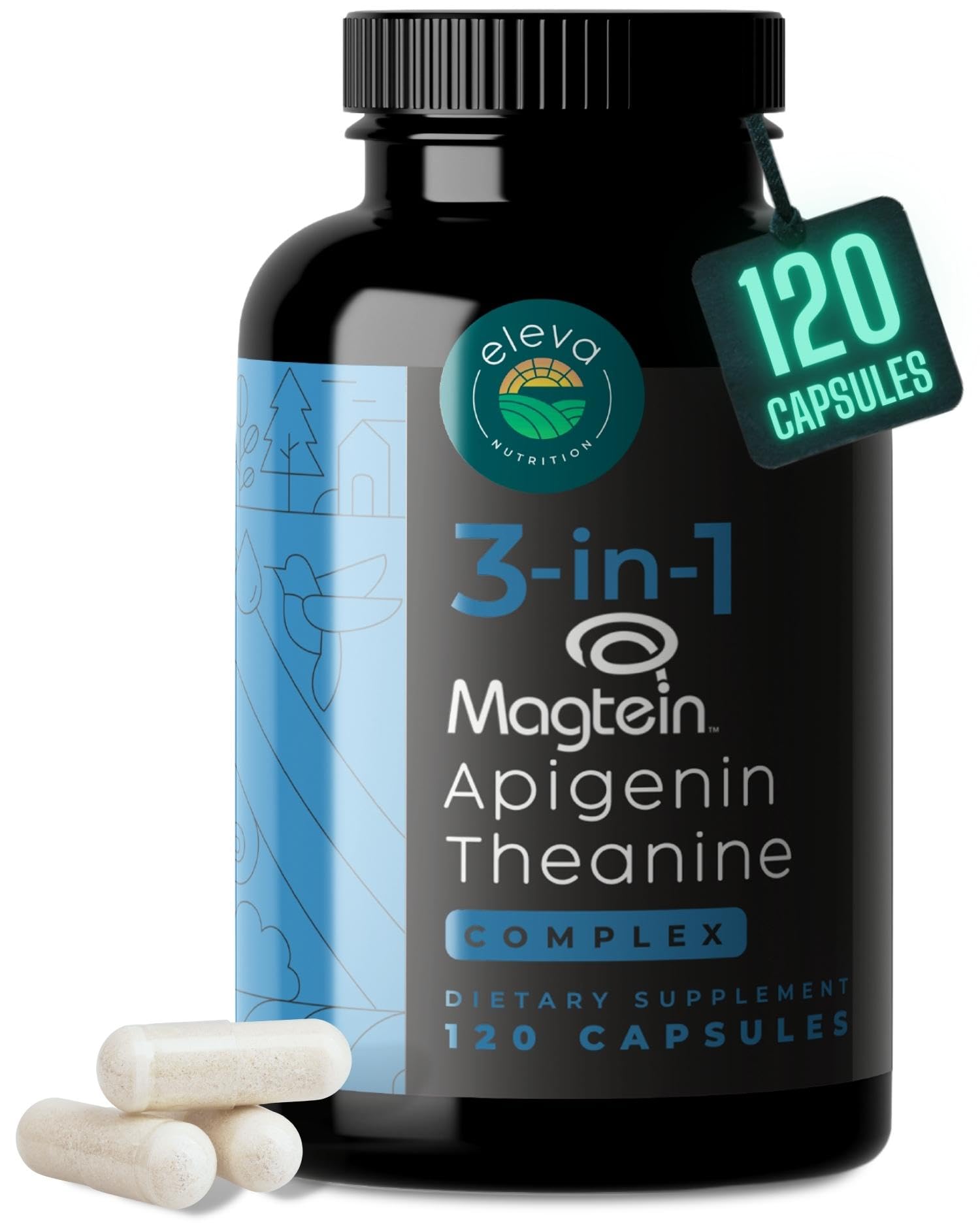 Eleva Nutrition Magnesium Apigenin Sleep Supplement front view