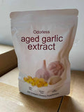 ELFINOX Odorless Aged Garlic Extract Softgels bottle side view