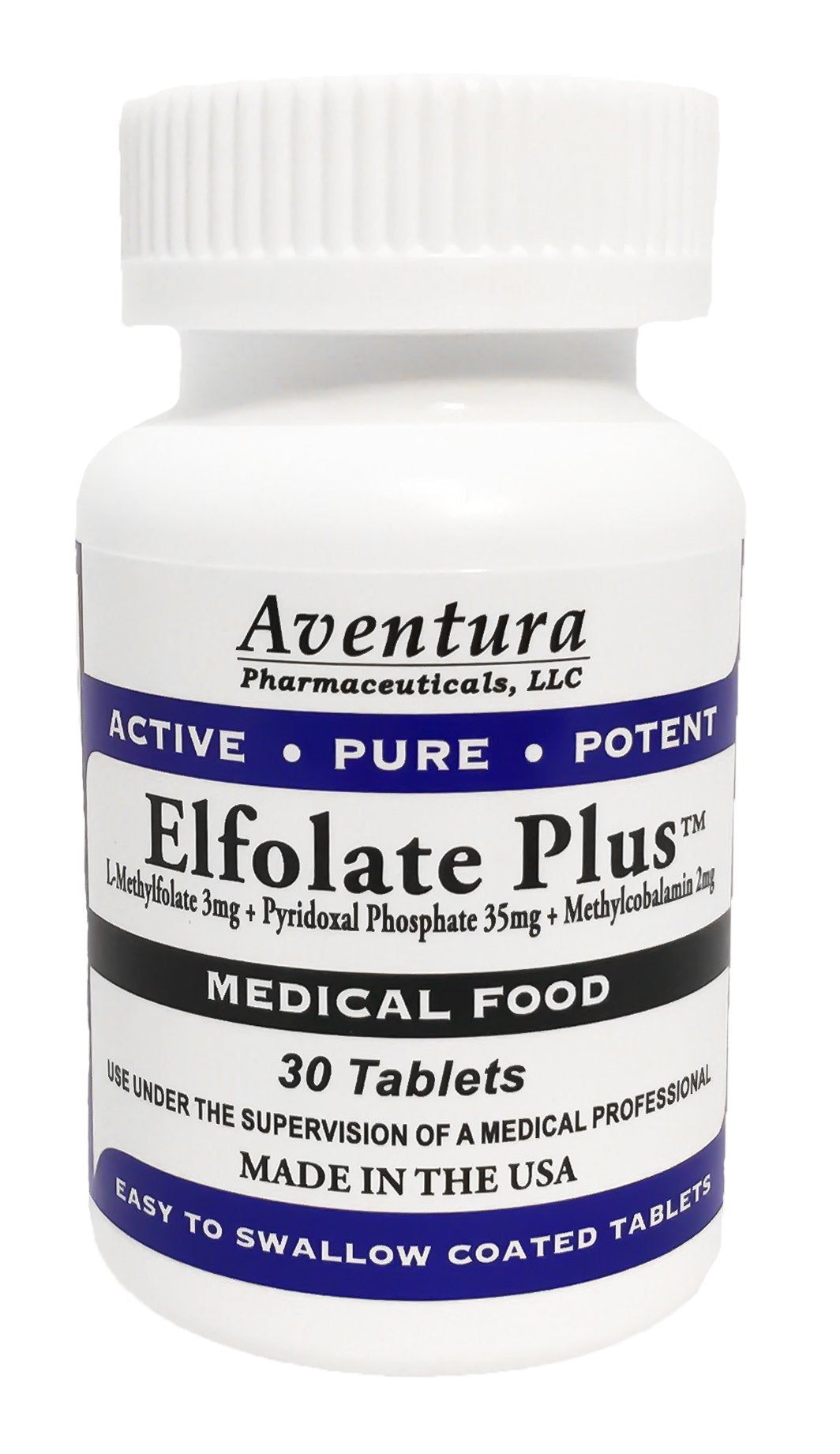 ELFOLATE L-Methylfolate supplement 50g front view