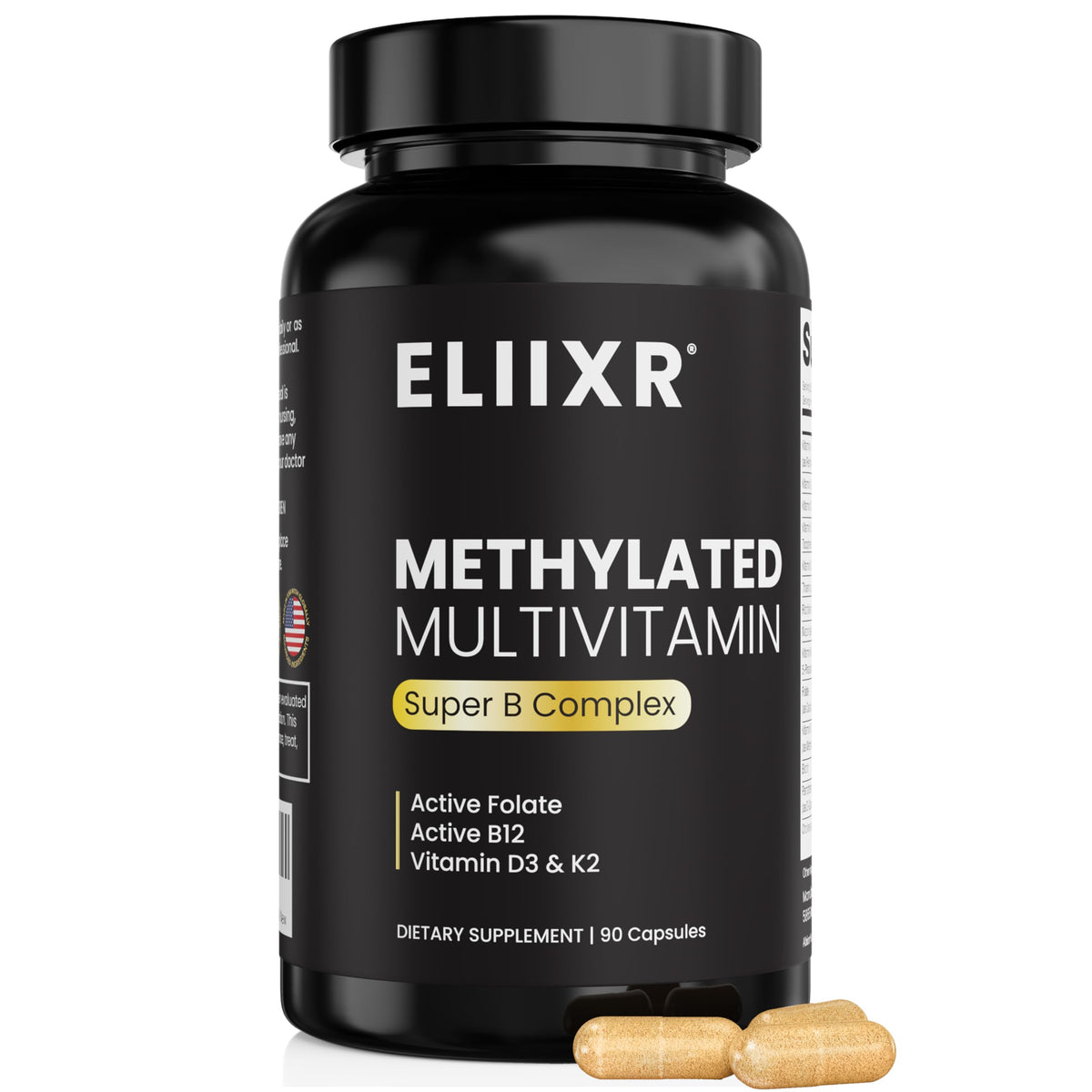 Eliixr Complete Methylated Multivitamin bottle front view