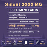 Elikadur Shilajit Capsules 2000mg side view