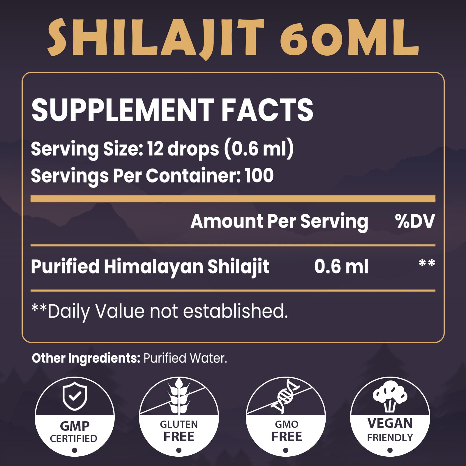 Elikadur Shilajit drops dropper format with label