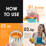 elional Cortisol Drink Mix with fresh strawberries
