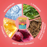elional Daily Calming Drink Mix served in a bowl with a spoon