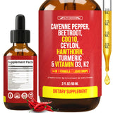 Elite Goods Cayenne Pepper Herbal Supplement 60ml front view