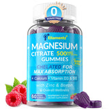 ELLAMENTZ Magnesium Citrate Gummies 500mg front view