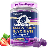ELLAMENTZ Magnesium Glycinate 500mg + Omega-3 1000mg Soft Chews front view