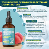 ELLAMENTZ Magnesium Glycinate Liquid Supplement in a glass