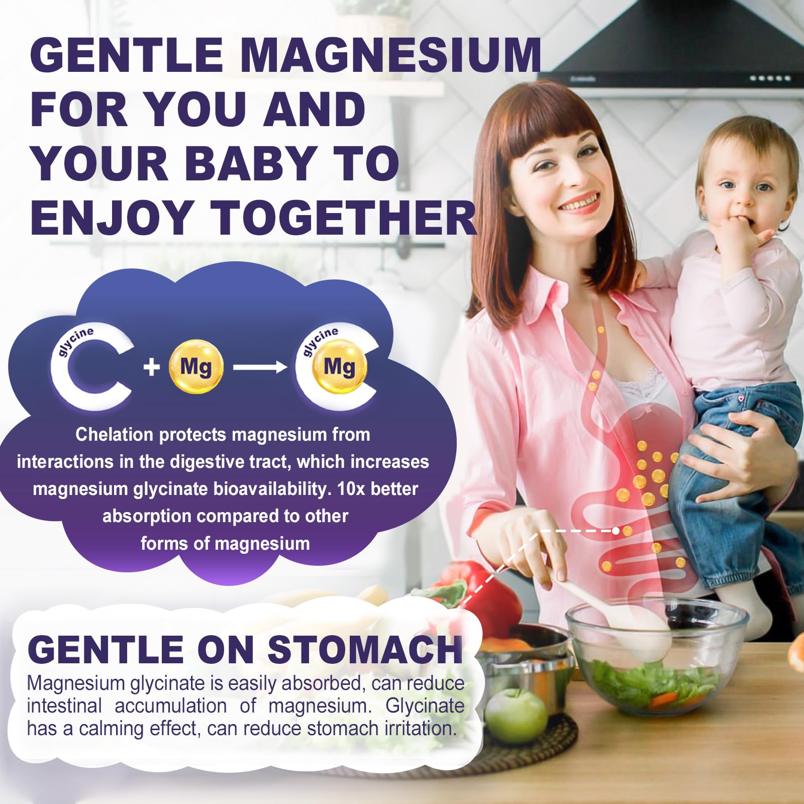ELLAMENTZ Magnesium Gummies 500mg ingredients list