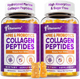 ELLAMENTZ Marine Collagen Gummies front view with packaging