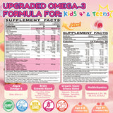 ELLAMENTZ Omega-3 Kids Gummies strawberry flavour gummies