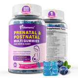 ELLAMENTZ Prenatal Multivitamin Gummies 60 Count front view