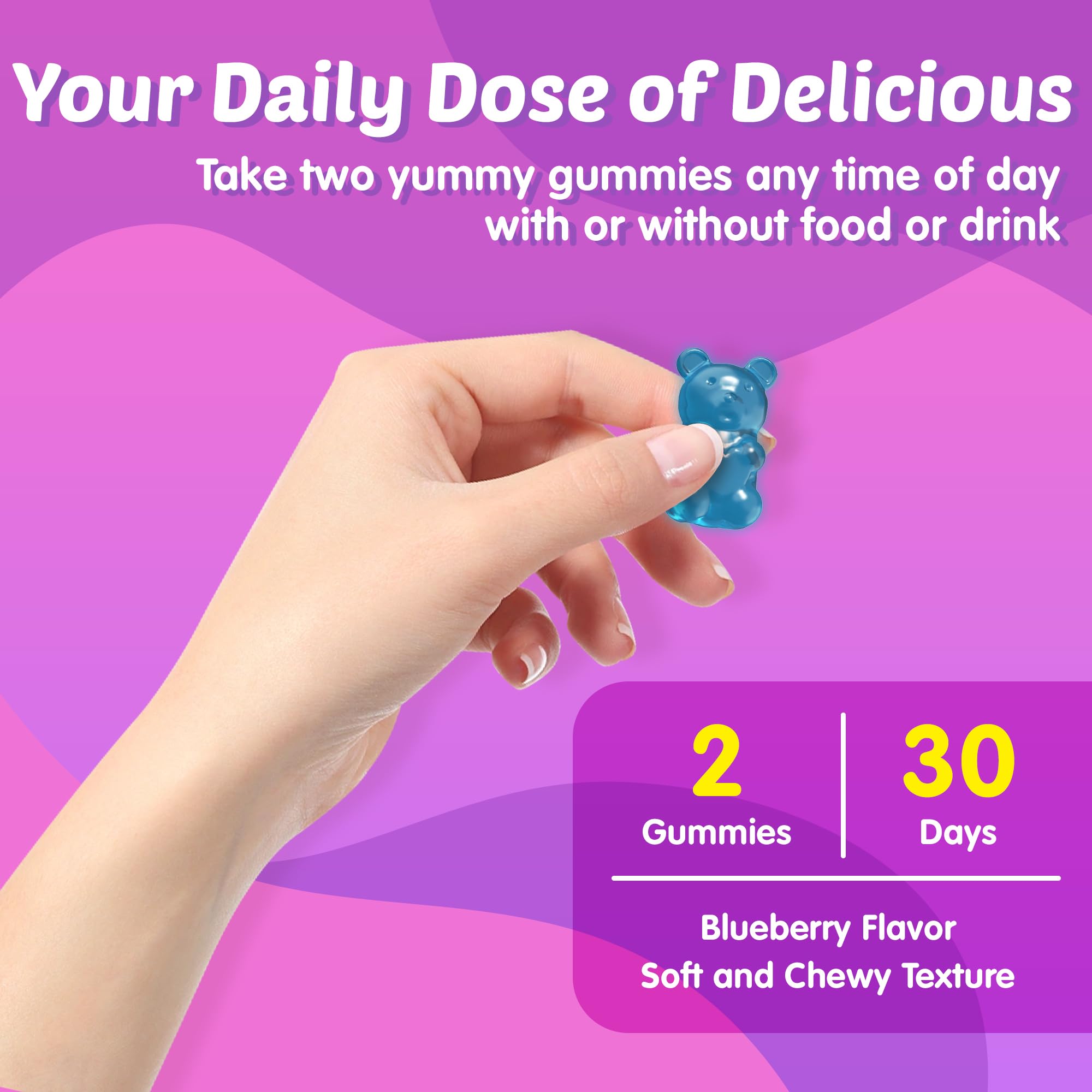 ELLAMENTZ Prenatal Multivitamin Gummies displayed with a measuring spoon
