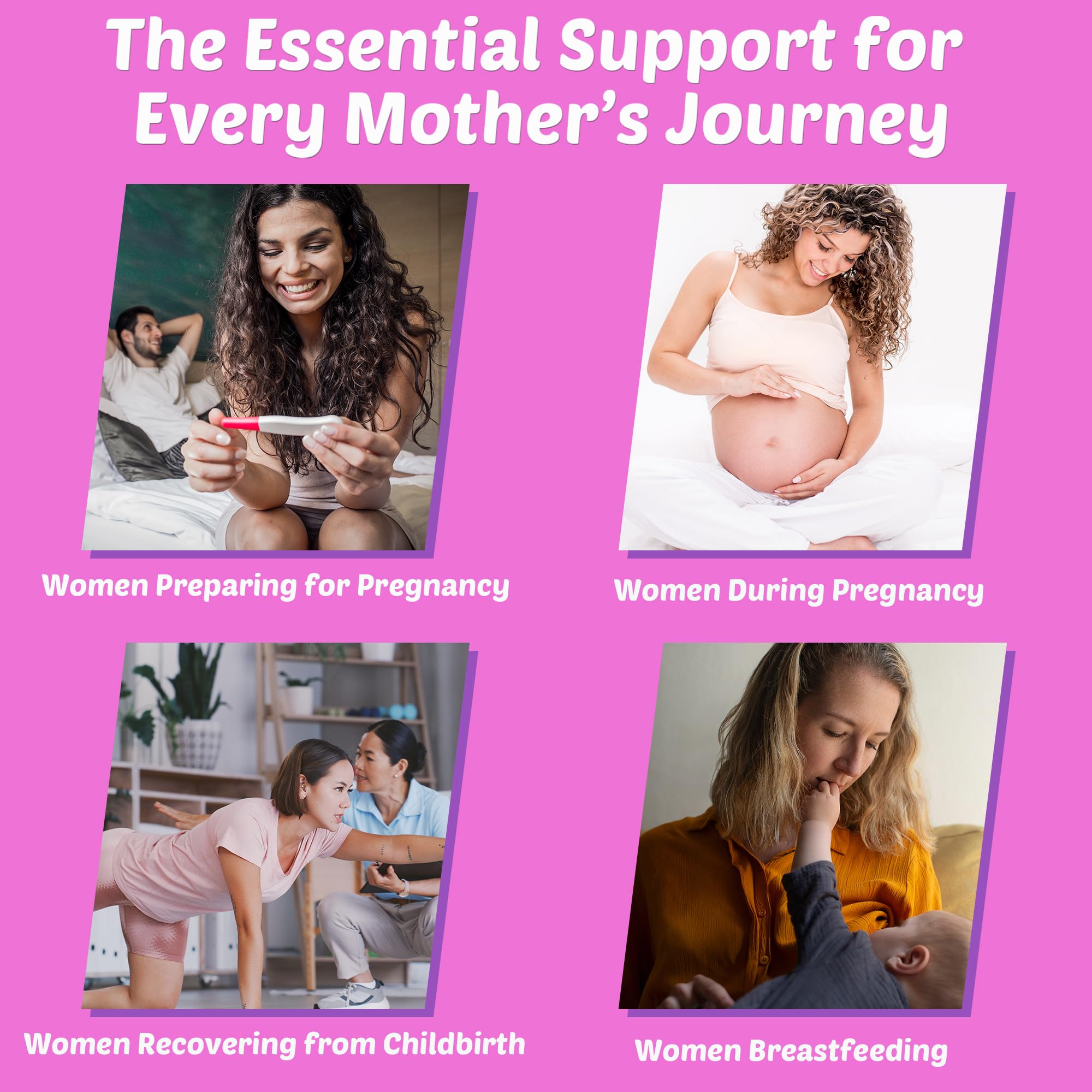ELLAMENTZ Prenatal Multivitamin Gummies with fresh blueberries