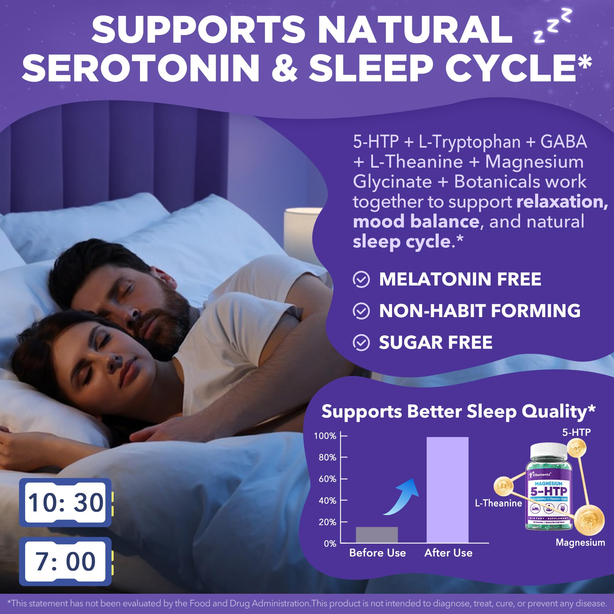ELLAMENTZ Sleep Gummies in a lifestyle setting