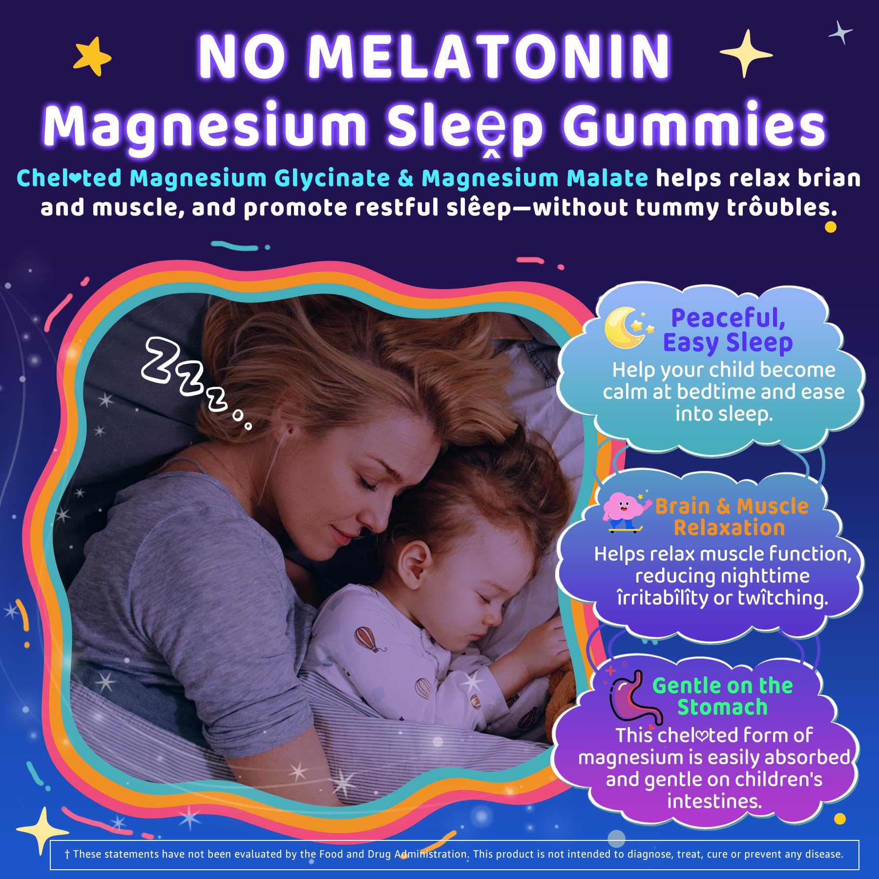 ELLAMENTZ Sleep Gummies on a wooden table