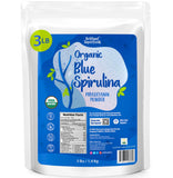 Ellie's Best Blue Spirulina Powder in a glass jar